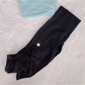 Lululemon cropped grey high waisted leggings